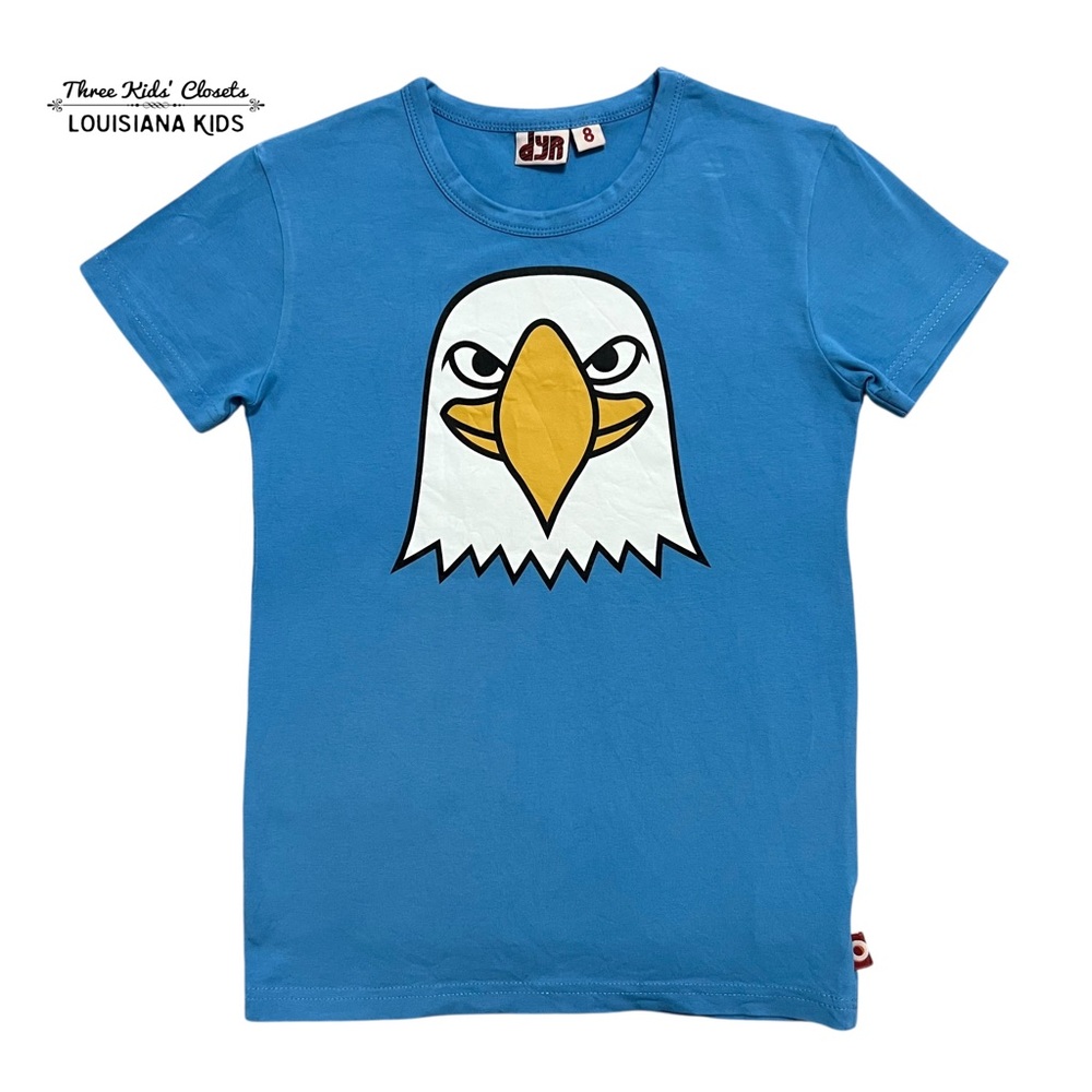DYR Cph by Danefae Blue Bald Eagle Graphic T-Shirt - Picture 1 of 4